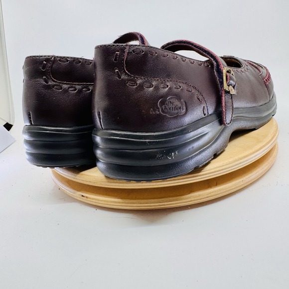 Dr Comfort Paradise Mary Jane Women's 12 Burgundy Leather Orthopedic Shoes - Picture 5 of 9